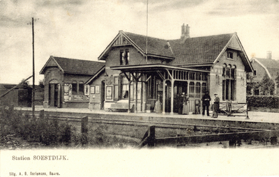 165112 Gezicht op het N.C.S.-station Soestdijk te Soest.